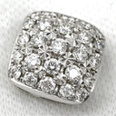 タサキ TASAKI ダイヤモンド プラチナシルバー Pt900 ダイヤモンド ペンダントトップ TASAKI パヴェ プラチナ スクエア チャーム