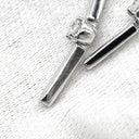タサキ TASAKI ダイヤ デザインイヤリング ホワイトゴールド K18WG ダイヤモンド イヤリング Au750 18K 18金 ドロップ スウィング ネジ クリップ式