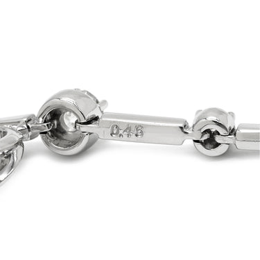 タサキ TASAKI ダイヤ デザインイヤリング ホワイトゴールド K18WG ダイヤモンド イヤリング Au750 18K 18金 ドロップ スウィング ネジ クリップ式