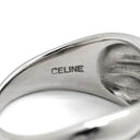 セリーヌ CELINE PT ロゴ デザインリング プラチナシルバー Pt900 リング 指輪 プラチナ900 クロス 17号