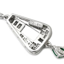 ミキモト MIKIMOTO エメラルド ダイヤモンド グリーン×プラチナシルバー Pt900 ダイヤモンド エメラルド ペンダントトップ Pt900 プラチナ バゲット ペアシェイプ 雫 しずく型