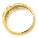 ティファニー Tiffany & Co ダブル ティアドロップ イエローゴールド K18YG ダイヤモンド リング 指輪 T＆Co. 18K AU750 YG 7.5号