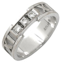 ティファニー Tiffany & Co アトラス 3Pダイヤ ホワイゴールド K18WG ダイヤモンド リング 指輪 T&Co. 18K 750 WG 3石 ダイヤモンド 10号