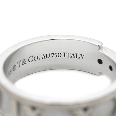 ティファニー Tiffany & Co アトラス 3Pダイヤ ホワイゴールド K18WG ダイヤモンド リング 指輪 T&Co. 18K 750 WG 3石 ダイヤモンド 10号