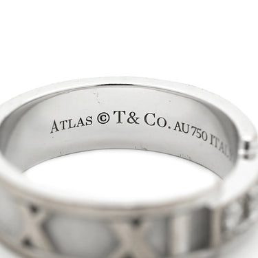 ティファニー Tiffany & Co アトラス 3Pダイヤ ホワイゴールド K18WG ダイヤモンド リング 指輪 T&Co. 18K 750 WG 3石 ダイヤモンド 10号