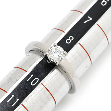 ブルガリ BVLGARI グリフ ダイヤリング プラチナシルバー Pt950 ダイヤモンド リング 指輪 プラチナ Pt950 立爪 1粒 1石 9号