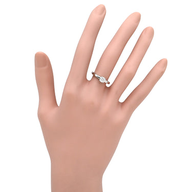 ブルガリ BVLGARI グリフ ダイヤリング プラチナシルバー Pt950 ダイヤモンド リング 指輪 プラチナ Pt950 立爪 1粒 1石 9号