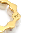 ミキモト MIKIMOTO パール 10P サークル パールホワイト×イエローゴールド K18YG パール ペンダントトップ MIKIMOTO 真珠 Au750 18K YG ネックレストップ