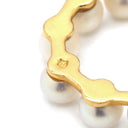 ミキモト MIKIMOTO パール 10P サークル パールホワイト×イエローゴールド K18YG パール ペンダントトップ MIKIMOTO 真珠 Au750 18K YG ネックレストップ