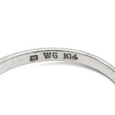 ミキモト MIKIMOTO パール ダイヤ デザインリング パールホワイト×ホワイトゴールド K14WG パール リング 指輪 TASAKI 真珠 1P 1粒 14K 14金 Au585 WG 11.5号