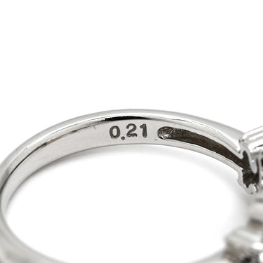 タサキ TASAKI パール ダイヤリング パールホワイト×プラチナシルバー Pt900 パール ダイヤモンド リング 指輪 TASAKI 真珠 1粒 プラチナ900 10号
