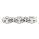 タサキ TASAKI ダイヤ 3連 ホワイトゴールド K18WG ダイヤモンド ペンダントトップ TASAKI Au750 18K WG ネックレストップ スクエア 2WAY