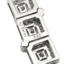 タサキ TASAKI ダイヤ 3連 ホワイトゴールド K18WG ダイヤモンド ペンダントトップ TASAKI Au750 18K WG ネックレストップ スクエア 2WAY