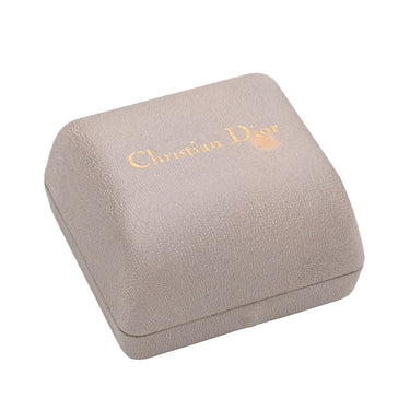 クリスチャン・ディオール Christian Dior CDロゴ ダイヤリング イエローゴールド K18YG ダイヤモンド リング 指輪 Au750 K18 10.5号
