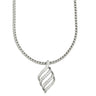 モニッケンダム MONNICKENDAM ダイヤ 0.95ct デザインペンダント ホワイトゴールド K18WG ダイヤモンド ネックレス 750WG 18金 リーフモチーフ