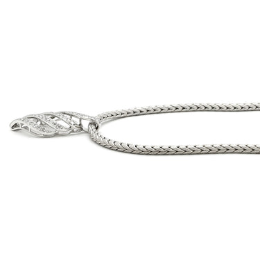 モニッケンダム MONNICKENDAM ダイヤ 0.95ct デザインペンダント ホワイトゴールド K18WG ダイヤモンド ネックレス 750WG 18金 リーフモチーフ