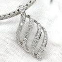 モニッケンダム MONNICKENDAM ダイヤ 0.95ct デザインペンダント ホワイトゴールド K18WG ダイヤモンド ネックレス 750WG 18金 リーフモチーフ