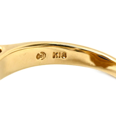 タサキ TASAKI カメオ パール ブルー×パールホワイト×イエローゴールド K18YG パール ストーン リング 指輪 TASAKI ストーンカメオ ベビーパール 白 9.5号