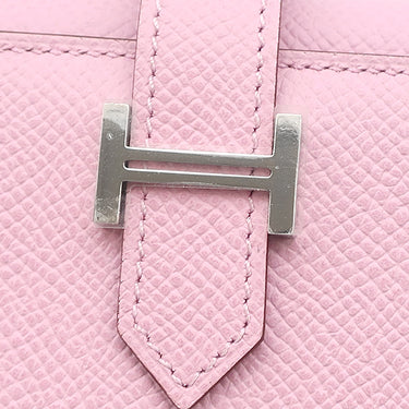 エルメス HERMES ベアン コンビネ モーヴシルベストル ヴォーエプソン 三つ折り財布 シルバー金具 新品 未使用 2025年製