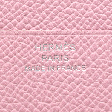 エルメス HERMES ベアン コンビネ モーヴシルベストル ヴォーエプソン 三つ折り財布 シルバー金具 新品 未使用 2025年製