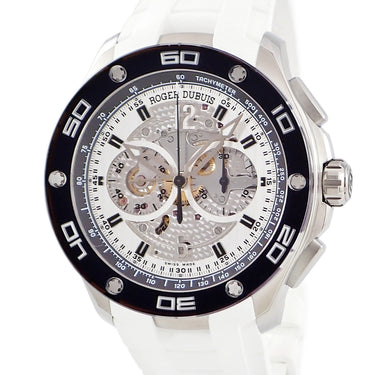 腕時計 ロジェデュブイ ROGER DUBUIS パルジョン マイクロローター クロノグラフ DBPU0004 自動巻き メンズ OH済 スモールセコンド