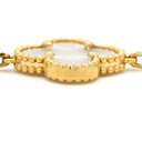 ヴァンクリーフアーペル Van Cleef & Arpels ヴィンテージアルハンブラ ブレスレット VCARA41800 パールホワイト×イエローゴールド K18YG マザーオブ パール ブレスレット 白 750 YG 5モチーフ