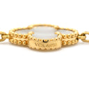ヴァンクリーフアーペル Van Cleef & Arpels ヴィンテージアルハンブラ ブレスレット VCARA41800 パールホワイト×イエローゴールド K18YG マザーオブ パール ブレスレット 白 750 YG 5モチーフ