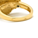 ヴァンクリーフアーペル Van Cleef & Arpels ラッキー アルハンブラ パピヨン パールホワイト×イエローゴールド K18YG マザーオブパール #51(JP11) リング 指輪 18K 18金 蝶 パール 11号