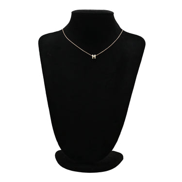 エルメス HERMES ポップアッシュ ミニ ペンダント ホワイトXローズゴールド GP ラッカー ネックレス ピンクゴールド金具 白 Hモチーフ 新品 未使用