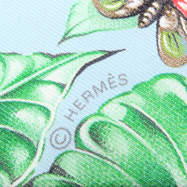 エルメス HERMES ツイリー H061798S ブルーシエル×ヴェール×オレンジ シルク スカーフ 新品 未使用 【Equateur/赤道直下】