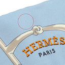 エルメス HERMES ツイリー H061144S ブルーシエル×ジョーヌヴィフ×ヴェール シルク スカーフ 【TURF LES COURSES/競馬】