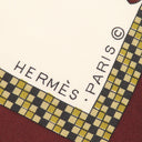 エルメス HERMES カレ90 ブラウン×マルチカラー シルク スカーフ 【フランス初代帝国のハーネス】 ヴィンテージ