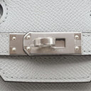エルメス HERMES バーキン25 セリエ 外縫い ブルーグラシエ ヴォーエプソン ハンドバッグ シルバー金具 ブルーグレー 2024年製