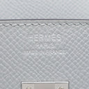 エルメス HERMES バーキン25 セリエ 外縫い ブルーグラシエ ヴォーエプソン ハンドバッグ シルバー金具 ブルーグレー 2024年製