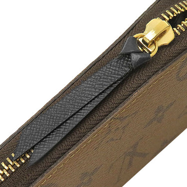 ルイヴィトン LOUIS VUITTON ポルトフォイユ クレマンス M82336 モノグラムリバース レザー モノグラムリバースキャンバス 長財布 ゴールド金具 ラウンドジップ