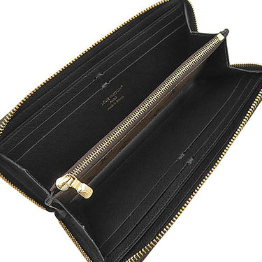 ルイヴィトン LOUIS VUITTON ポルトフォイユ クレマンス M82336 モノグラムリバース レザー モノグラムリバースキャンバス 長財布 ゴールド金具 ラウンドジップ
