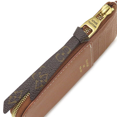 ルイヴィトン LOUIS VUITTON ポルト カルト ロウキー M14551 コニャック カーフ カードケース ヴィンテージ金具 茶 コインケース フラグメントケース