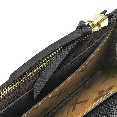 ルイヴィトン LOUIS VUITTON ポルトフォイユ エミリー M82157 モノグラムリバース モノグラムキャンバス モノグラムリバースキャンバス 長財布 ゴールド金具 茶 2つ折り