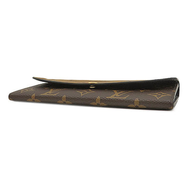 ルイヴィトン LOUIS VUITTON ポルトフォイユ エミリー M82157 モノグラムリバース モノグラムキャンバス モノグラムリバースキャンバス 長財布 ゴールド金具 茶 2つ折り