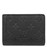 ルイヴィトン LOUIS VUITTON ポルトフォイユ クレア M29202 ノワール モノグラムアンプラント 二つ折り財布 ゴールド金具 黒 コンパクト