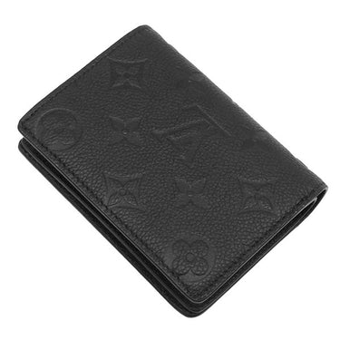 ルイヴィトン LOUIS VUITTON ポルトフォイユ クレア M29202 ノワール モノグラムアンプラント 二つ折り財布 ゴールド金具 黒 コンパクト