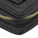 ルイヴィトン LOUIS VUITTON ポルトフォイユ クレア M29202 ノワール モノグラムアンプラント 二つ折り財布 ゴールド金具 黒 コンパクト