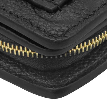 ルイヴィトン LOUIS VUITTON ポルトフォイユ クレア M29202 ノワール モノグラムアンプラント 二つ折り財布 ゴールド金具 黒 コンパクト