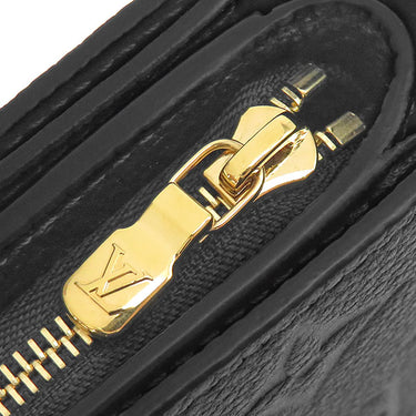 ルイヴィトン LOUIS VUITTON ポルトフォイユ クレア M29202 ノワール モノグラムアンプラント 二つ折り財布 ゴールド金具 黒 コンパクト