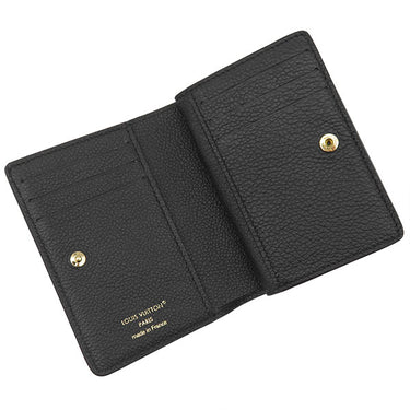 ルイヴィトン LOUIS VUITTON ポルトフォイユ クレア M29202 ノワール モノグラムアンプラント 二つ折り財布 ゴールド金具 黒 コンパクト