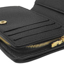 ルイヴィトン LOUIS VUITTON ポルトフォイユ クレア M29202 ノワール モノグラムアンプラント 二つ折り財布 ゴールド金具 黒 コンパクト
