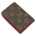 ルイヴィトン LOUIS VUITTON ポルトフォイユ ルー M82377 フューシャ モノグラムキャンバス 二つ折り財布 ゴールド金具 ミニ財布 ピンク