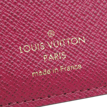 ルイヴィトン LOUIS VUITTON ポルトフォイユ ルー M82377 フューシャ モノグラムキャンバス 二つ折り財布 ゴールド金具 ミニ財布 ピンク