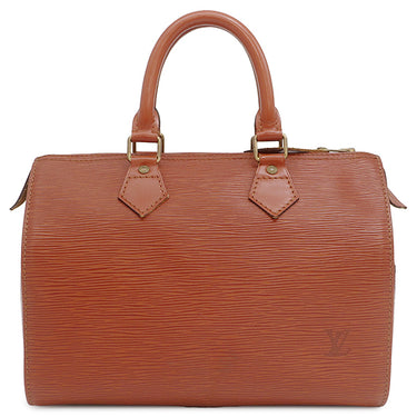ルイヴィトン LOUIS VUITTON スピーディ 25 M43013 ケニアブラウン エピレザー ハンドバッグ ゴールド金具 茶 ボストン 鍵・パドロック欠品