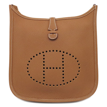 エルメス HERMES エヴリン 23 ゴールド トリヨンクレマンス ショルダーバッグ シルバー金具 茶 エブリン 2026年製